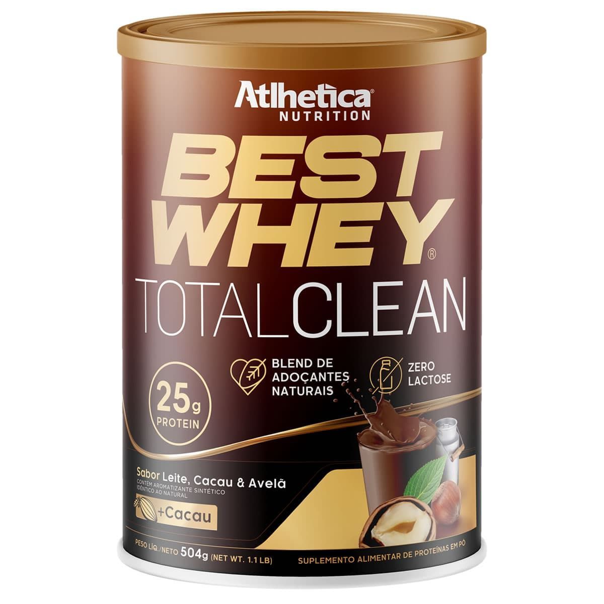 Best Whey Total Clean - 504g Leite, Cacau & Avel� - Atlhetica Nutrition