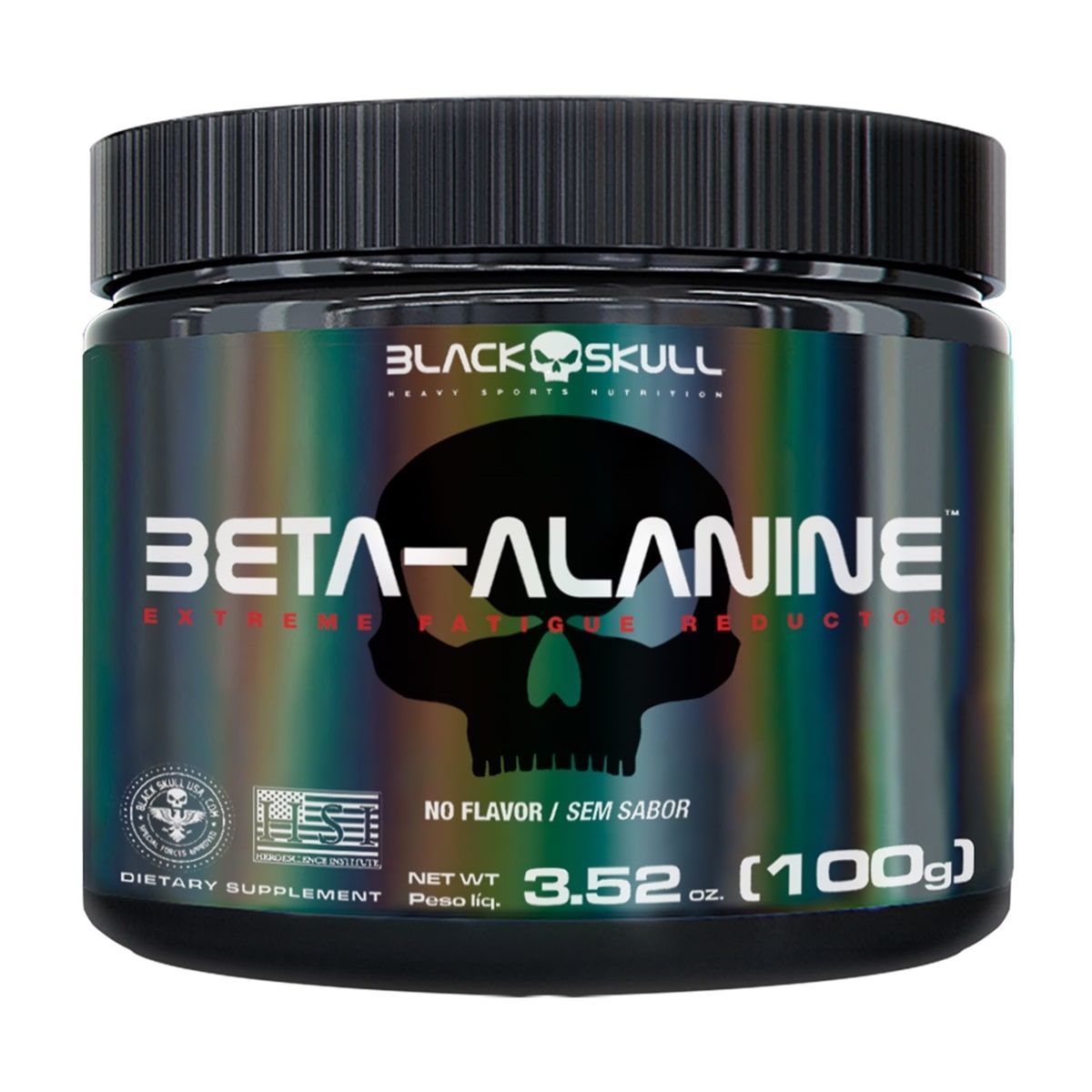 Beta-Alanine - 100g Sem Sabor - Black Skull