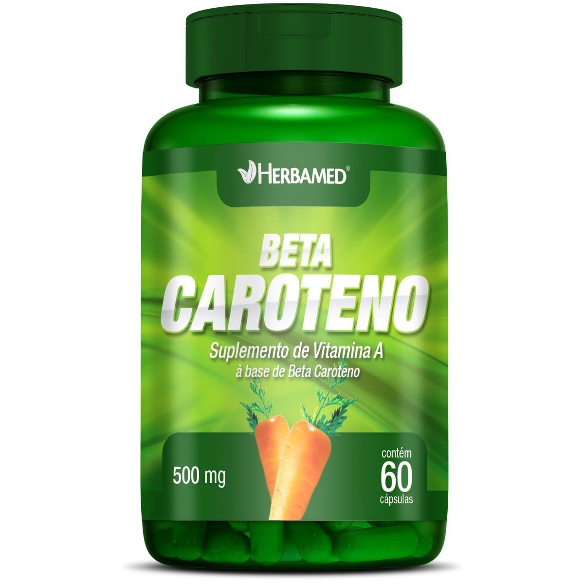 Beta Caroteno 500mg 60 C�psulas - Herbamed