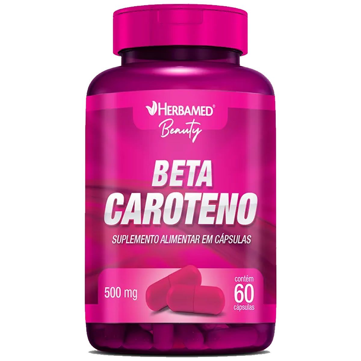 Beta Caroteno 500mg -  60 C�psulas - Herbamed*** Data Venc. 30/05/2023