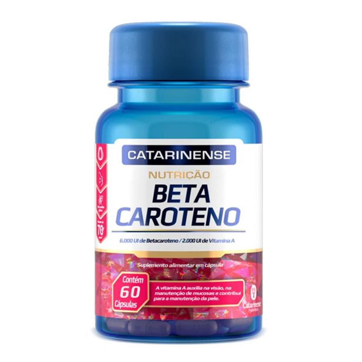 Beta Caroteno - 60 C�psulas - Catarinense Nutri��o
