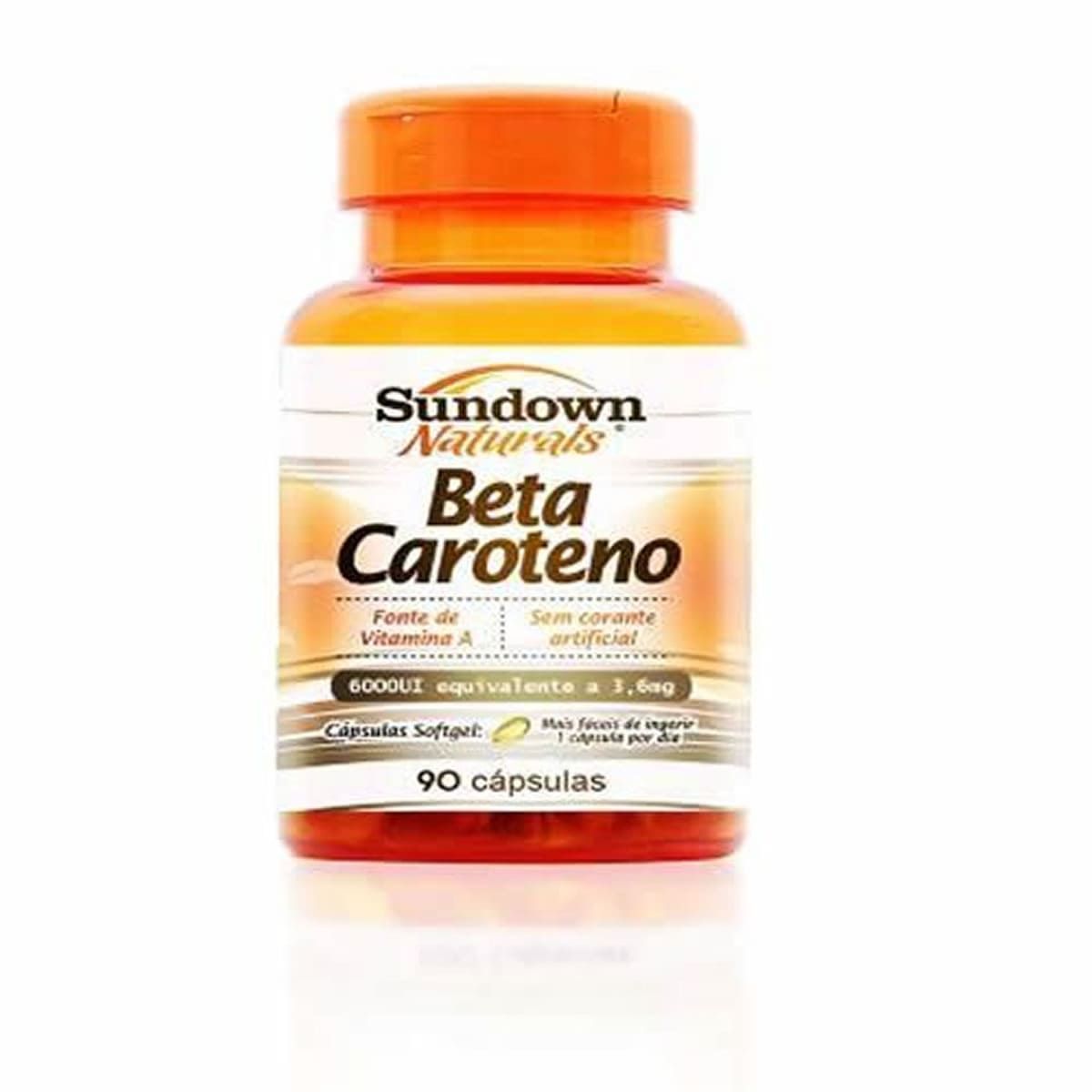 Beta Caroteno 6000 UI - 90 C�psulas - Sundown