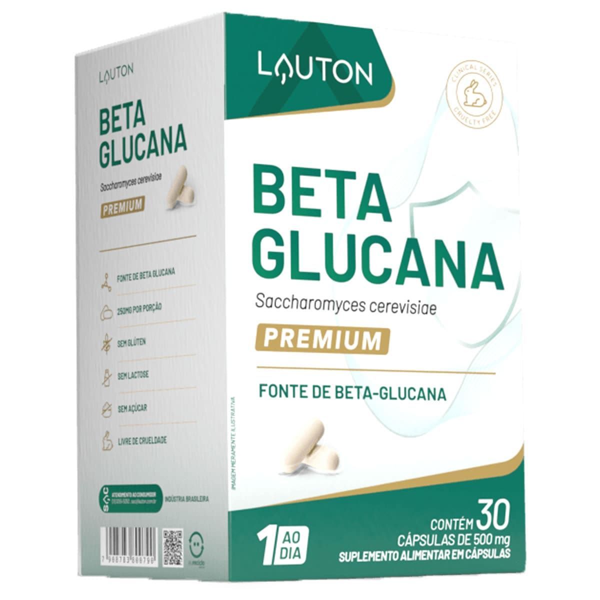 Beta-Glucana - 30 C�psulas - Lauton Nutrition