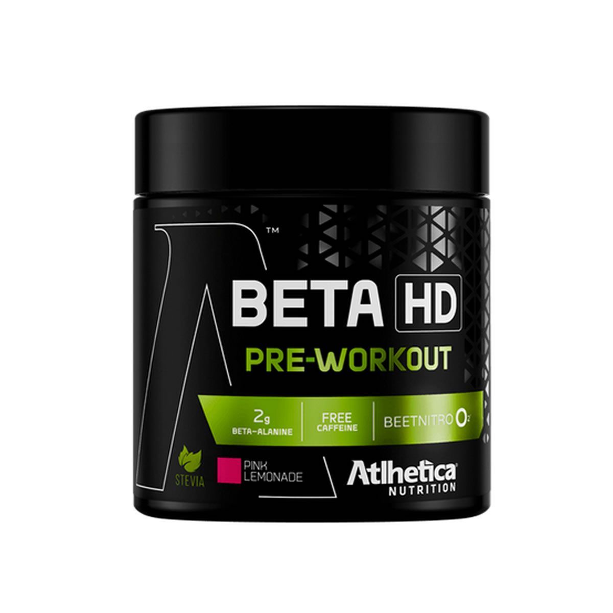 Beta HD PreWorkout Zero Caffeine - 240g Pink Lemonade - Athetica Nutrition