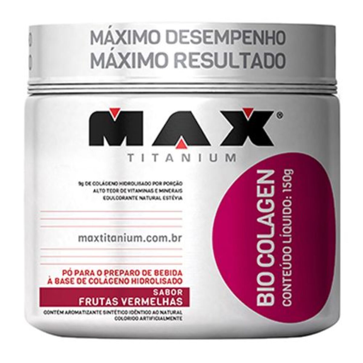 Bio Colagen - 150g Frutas Vermelhas - Max Titanium*** Data Venc. 11/02/2021