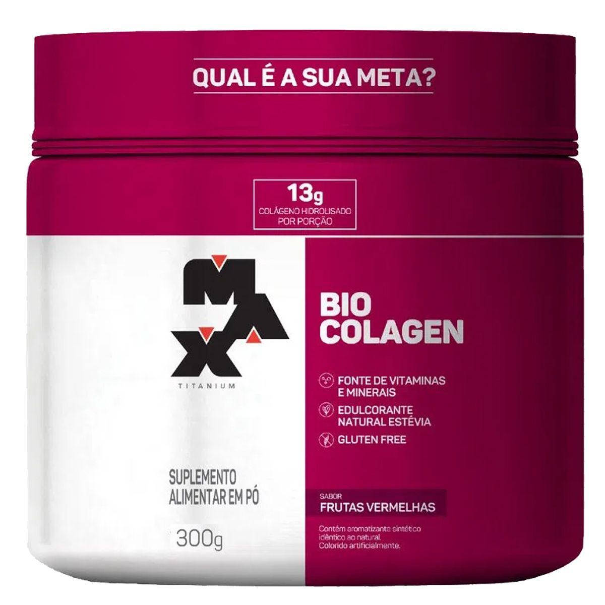 Bio Colagen - 300g Frutas Vermelhas - Max Titanium