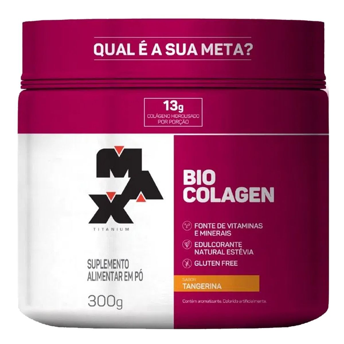 Bio Colagen - 300g Tangerina - Max Titanium