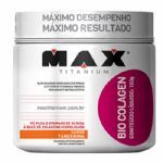 Bio Colagen - Sabor Tangerina 150g + Coqueteleira 600ml Preta - Max Titanium