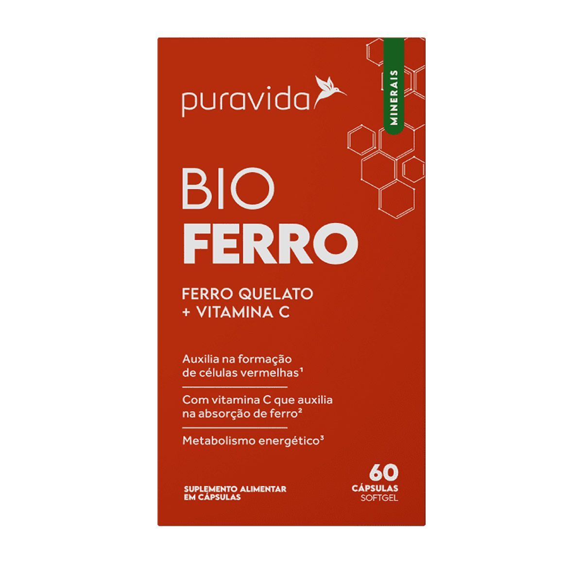 Bio Ferro - 60 C�psulas Softgel - Puravida