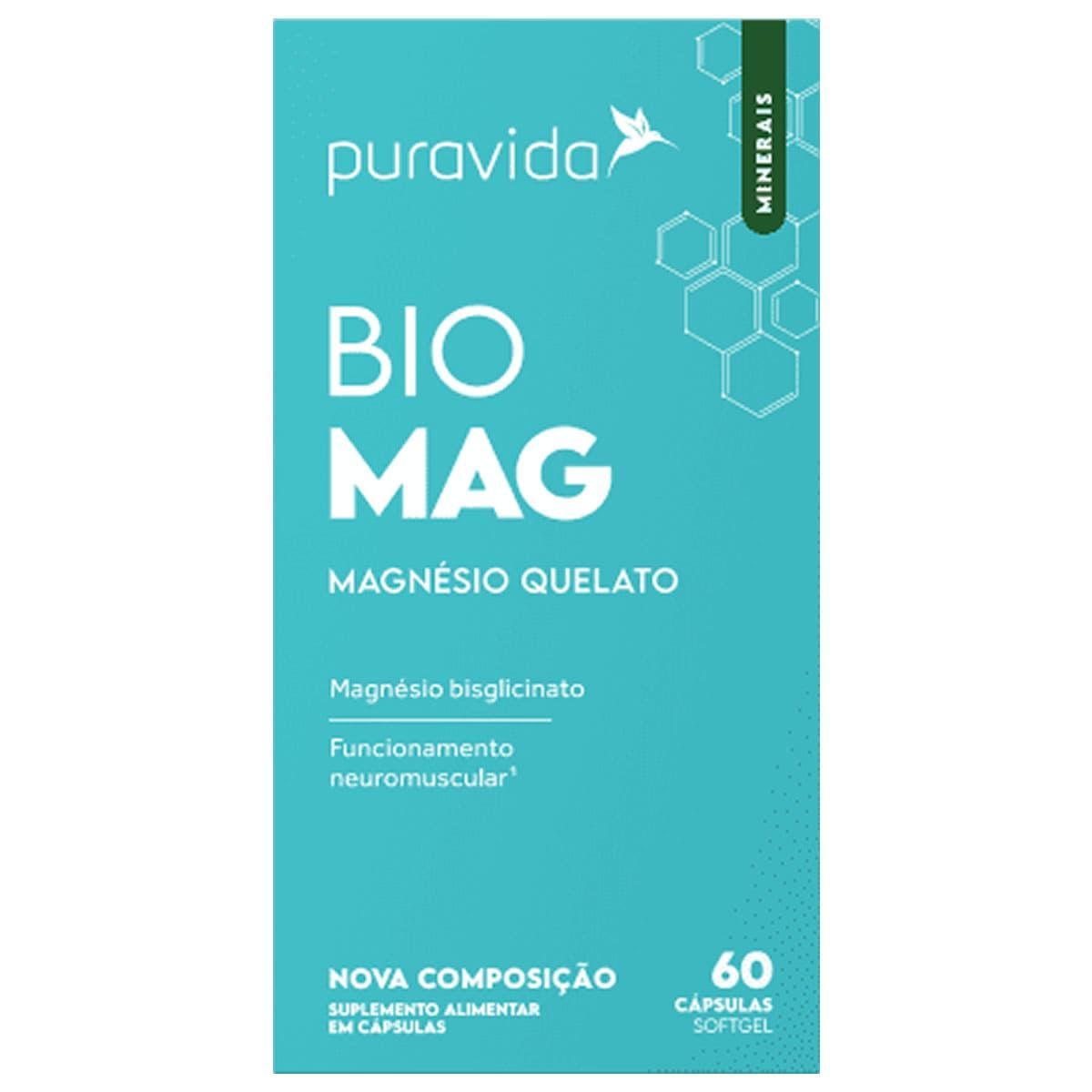 Bio Mag - 60 C�psulas - Puravida