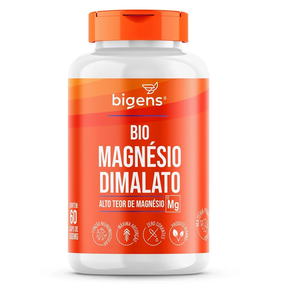 Bio Magn�sio Dimalato - 60 C�psulas - Bigens
