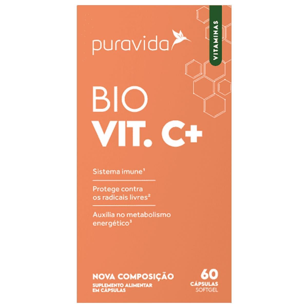 Bio Vit C+ - 60 C�psulas - Puravida