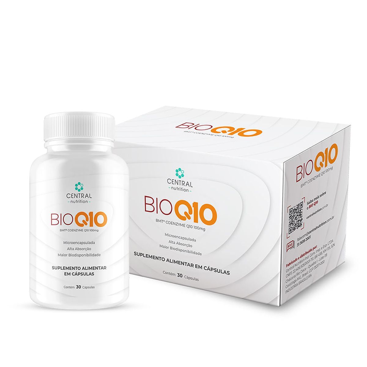 BioQ10 100mg - 30 C�psulas - Central Nutrition