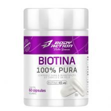 Biotina 100% Pura - 60 C�psulas - Body Action