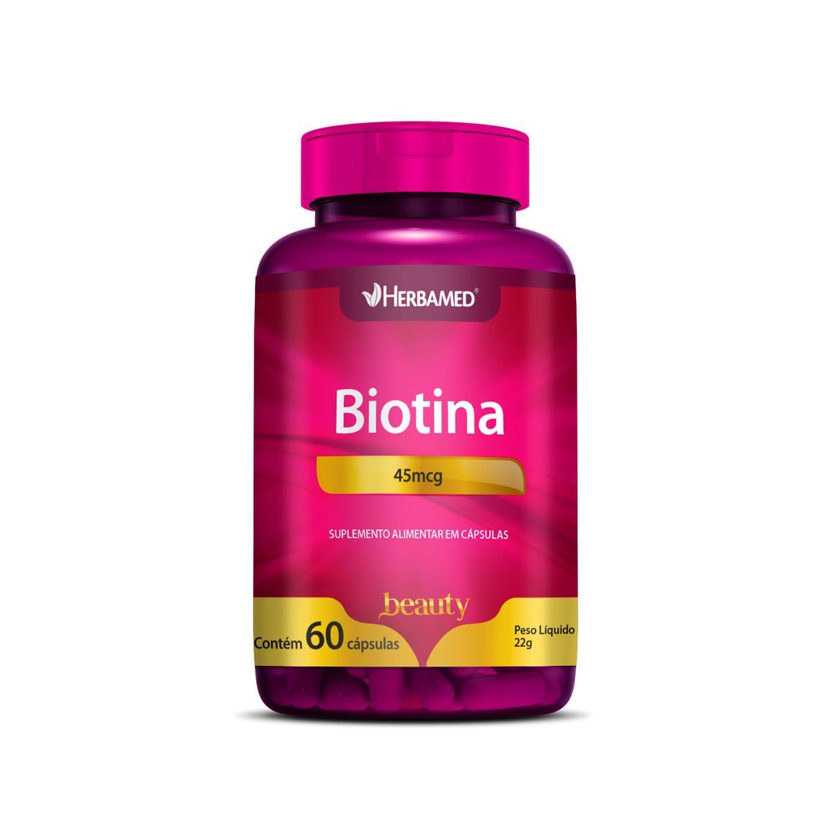 Biotina 45mcg - 60 C�psulas - Herbamed