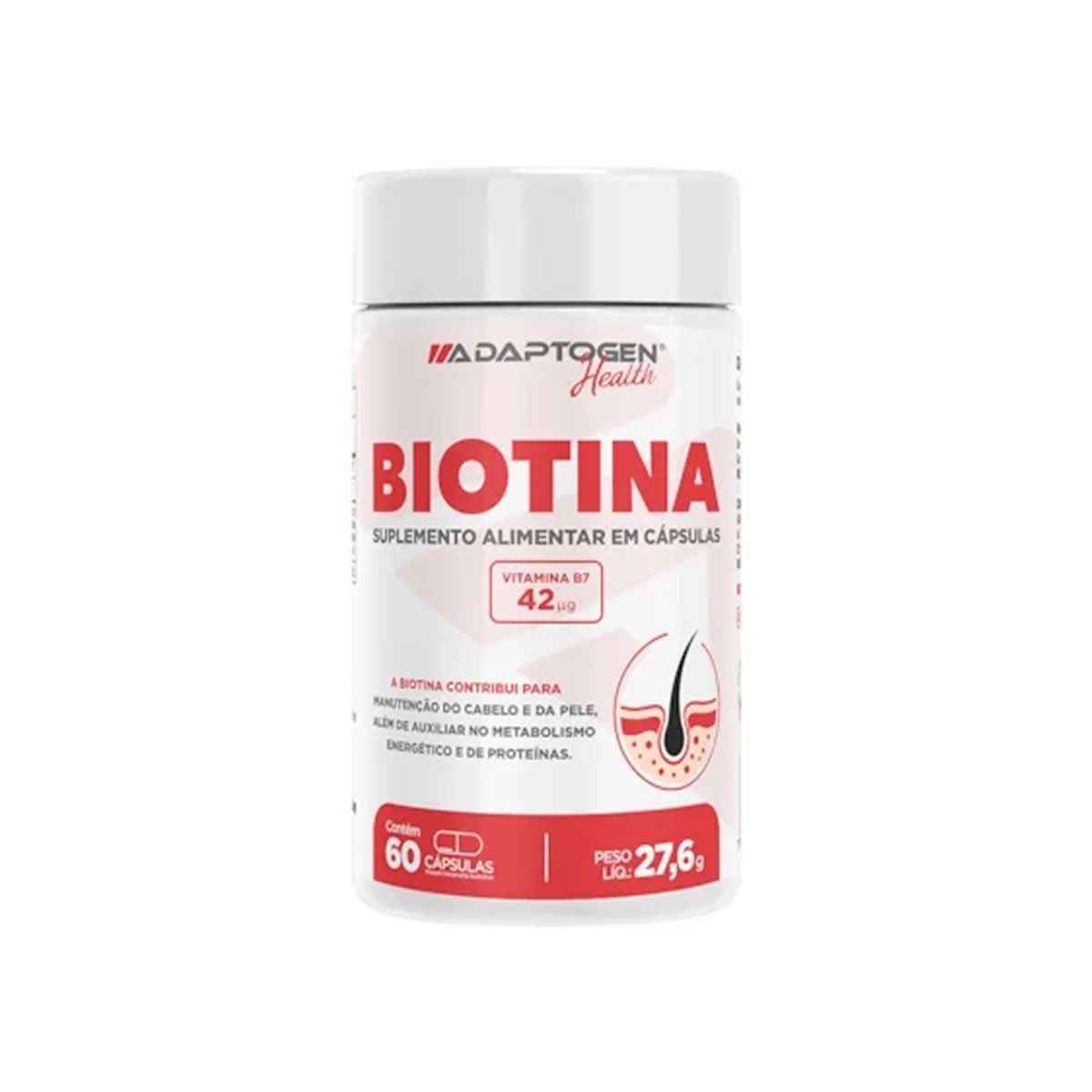 Biotina - 60 C�psulas - Adaptogen