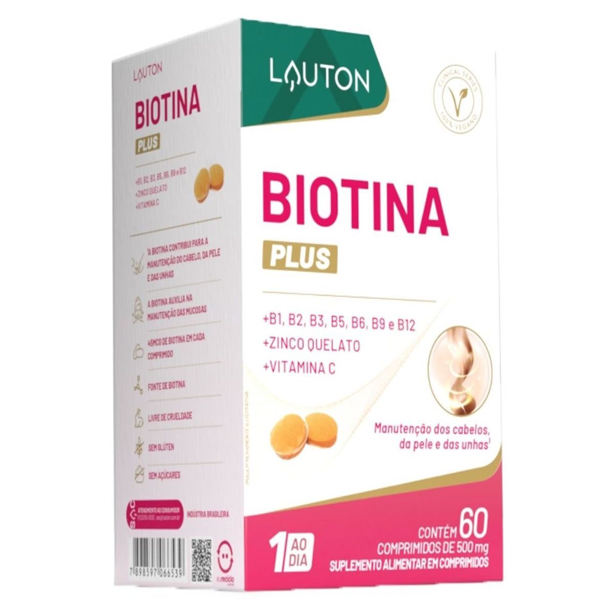 Biotina Plus - 60 C�psulas - Lauton Nutrition