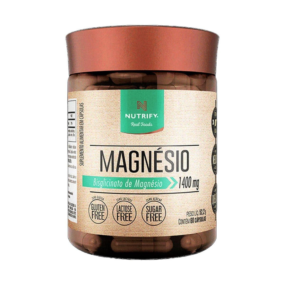 Bisglicinato de Magnesio - 60 C�psulas - Nutrify
