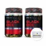 Kit 2 Black Bee Cafe�na - 60 C�psulas + Porta C�ps - Probi�tica