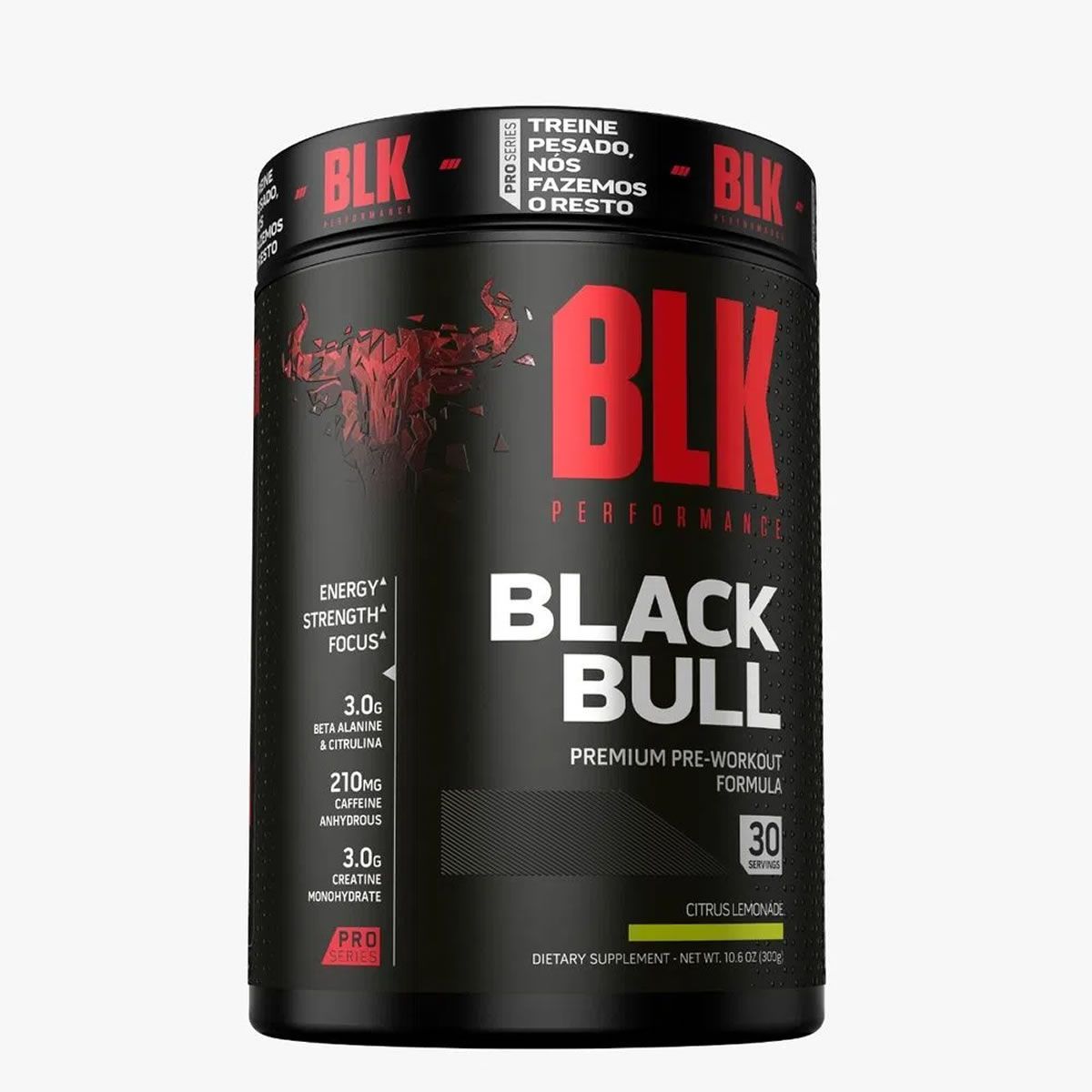 Black Bull Pre Workout - 300g Citrus Lemonade -  BLK Performance