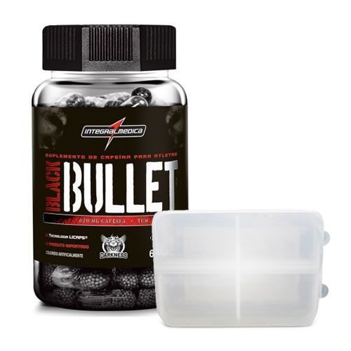 Black Bullet - 60 c�psulas + Porta C�psulas - Integralm�dica