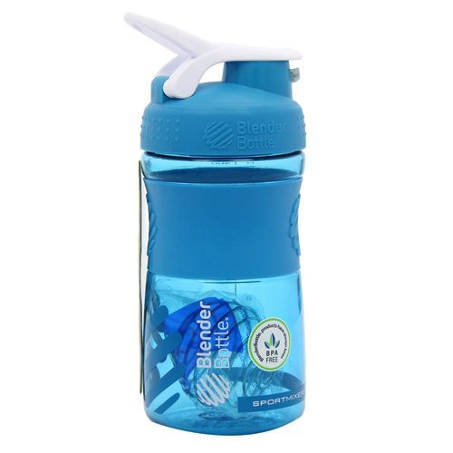 Coqueteleira Sportmixer 20oz - 590 ml Azul Aqua / Branco - Blender Bottle