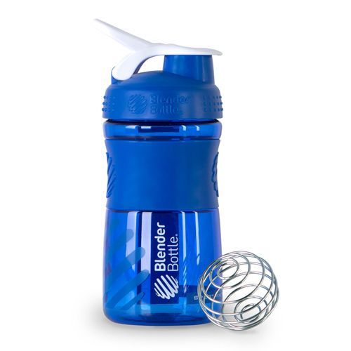 Coqueteleira Sportmixer 20oz - 590 ml Azul/Branco - Blender Bottle