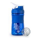Coqueteleira Sportmixer 20oz - 590 ml Azul/Branco - Blender Bottle