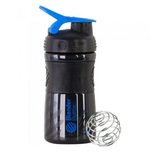 Coqueteleira Sportmixer 20oz - 590 ml Preto/Azul - Blender Bottle
