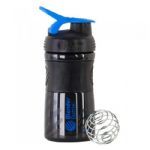 Coqueteleira Sportmixer 20oz - 590 ml Preto/Azul - Blender Bottle