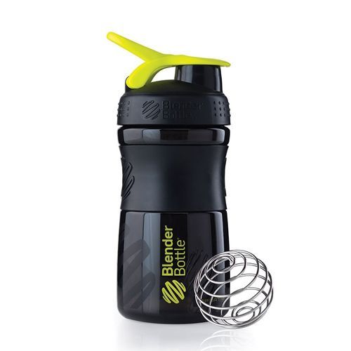 Coqueteleira Sportmixer 20oz - 590 ml Preto/Verde - Blender Bottle