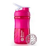 Coqueteleira Sportmixer 20oz - 590 ml Rosa/Branco - Blender Bottle