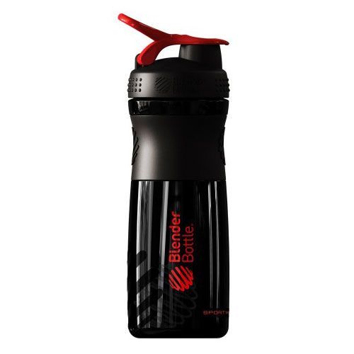 Coqueteleira Sportmixer 20oz - 830 ml Preto/Vermelho - Blender Bottle