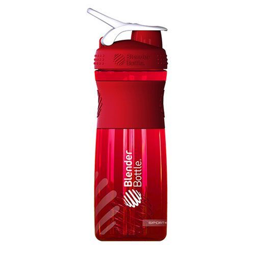 Coqueteleira Sportmixer 28oz - 830 ml Vermelho/Branco - Blender Bottle