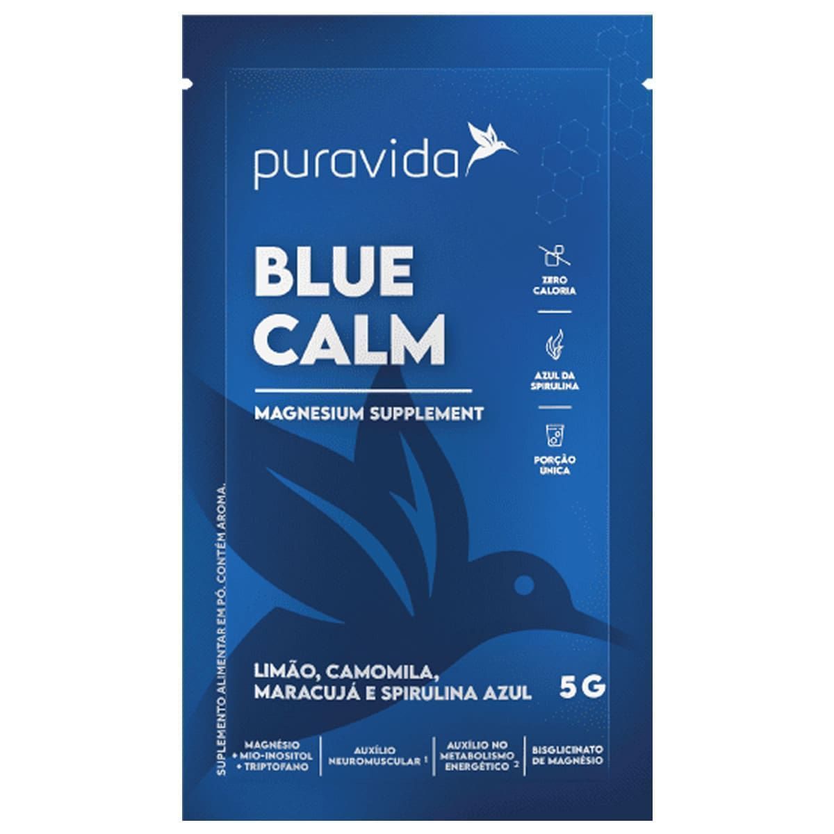 Blue Calm - 1 Sach� de 5g Lim�o - Puravida*** Data Venc. 09/10/2024