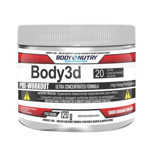 Body 3D - 120g Guaran� com A�a� - Body Nutry