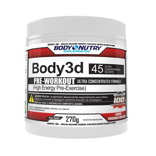 Body 3D - 270g Guaran� com A�a� - Body Nutry