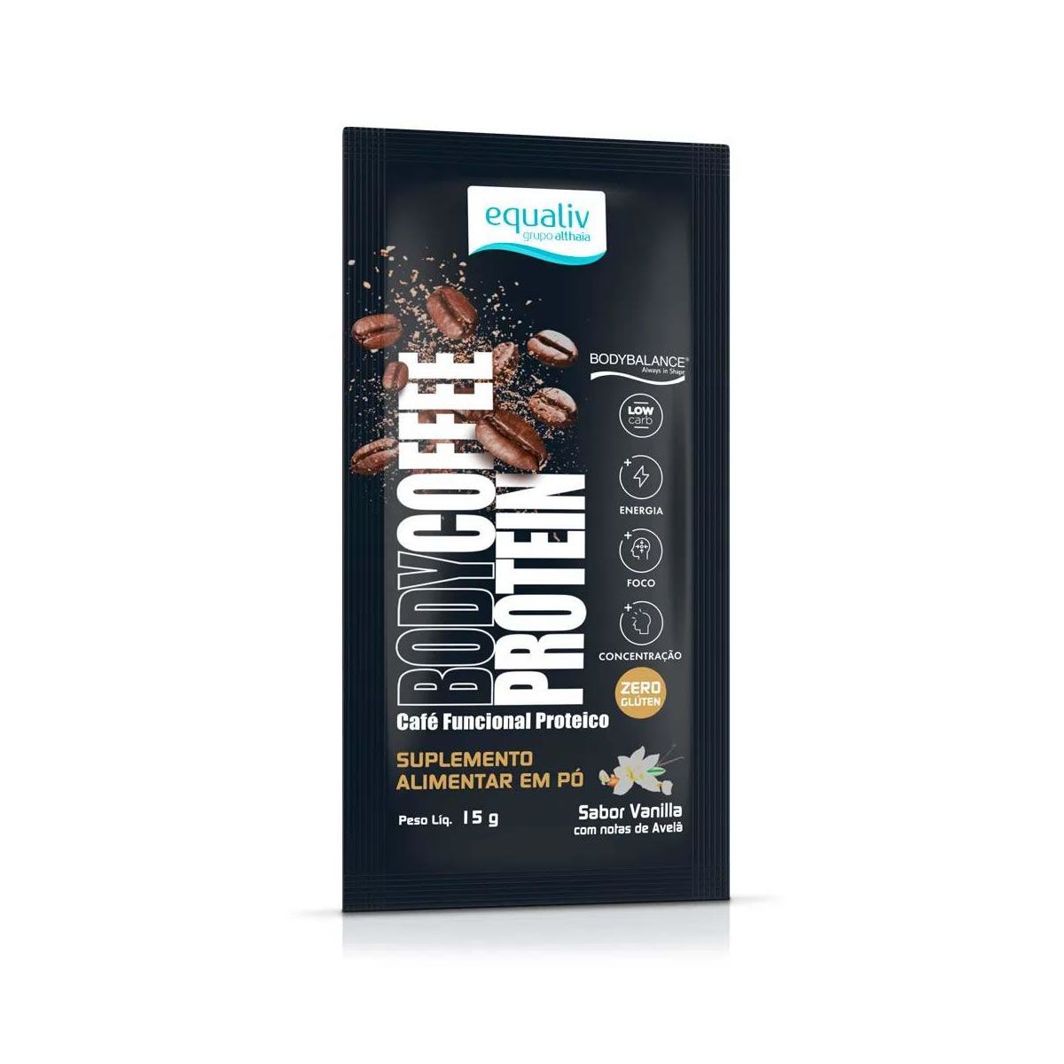 Body Coffee Protein - 1 Sach� 15g Vanilla - Equaliv