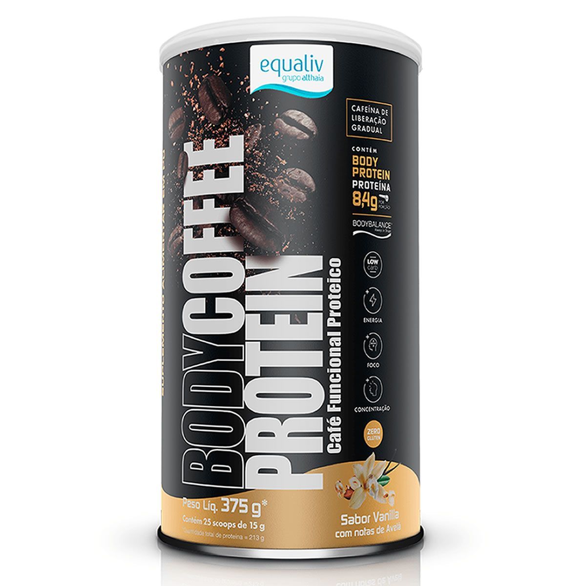 Body Coffee Protein  - 375g Vanilla - Equaliv