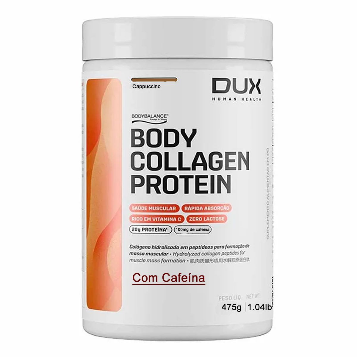Body Collagen Protein - 475g Cappuccino - Dux Nutrition