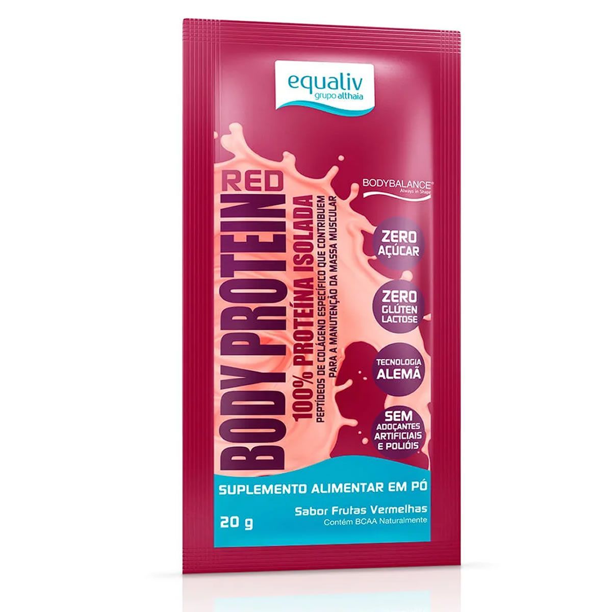 Body Protein - 1 Sach� 20g Frutas Vermelhas - Equaliv