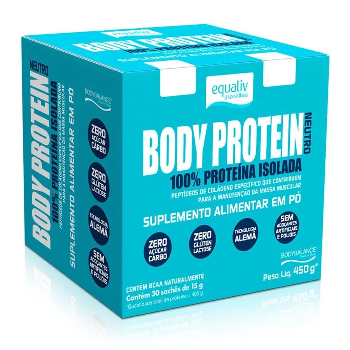 Body Protein - 30 Sach�s 15g Neutro - Equaliv