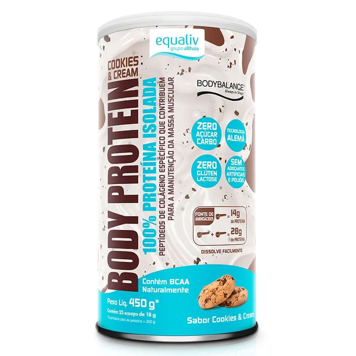Body Protein - 450g Cookies And Cream - Equaliv