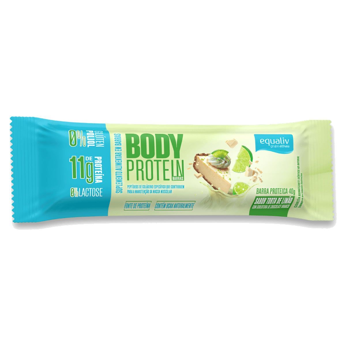 Body Protein Barra - 1 Unidade 40g Torta de Lim�o - Equaliv