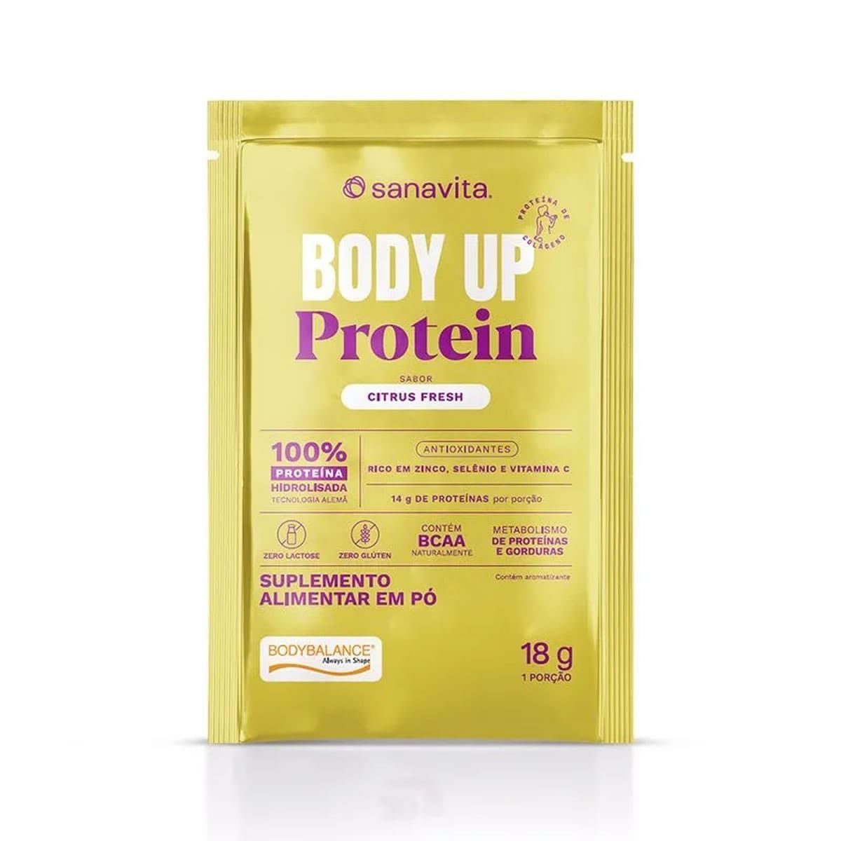 Body Up Protein - 1 Sach� 20g Citrus Fresh- Sanavita