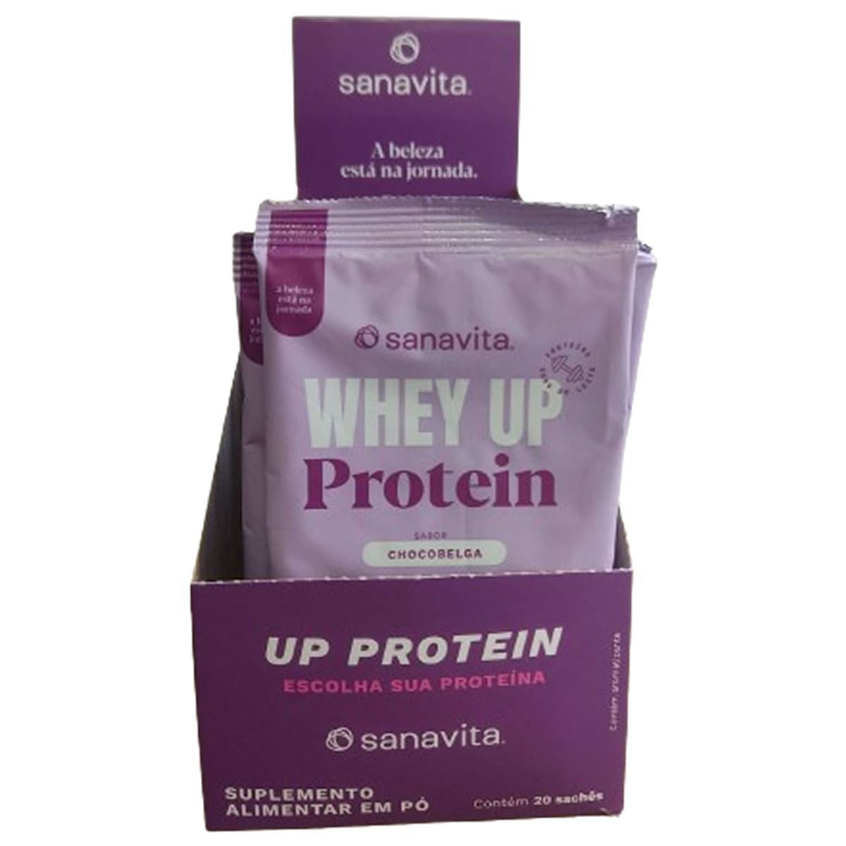 Whey Up Protein - 20 Sach�s 20g Chocobelga - Sanavita