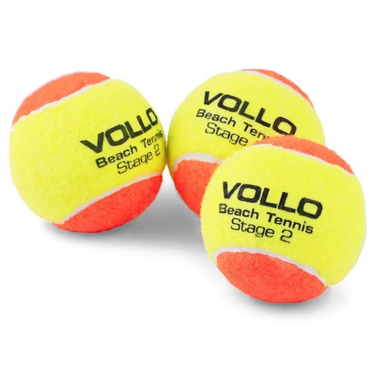 Bola de Tenis de Praia - Beach Tennis - 3 Unidades - Vollo Sports