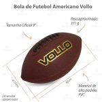 Bola Futebol Americano - Marrom - Vollo Sports