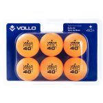 Bola T�nis de Mesa 1 Estrela - 6 Unidades Laranja - Vollo Sports