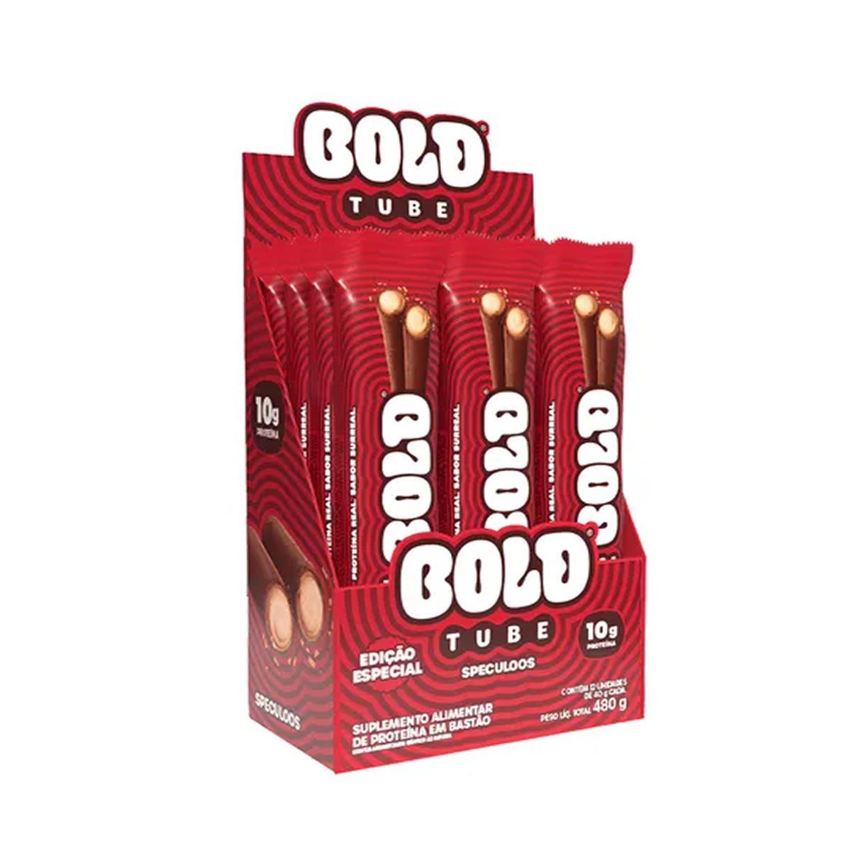 Barra de Proteina Tube - 12 Unidades 40g Speculoos - Bold